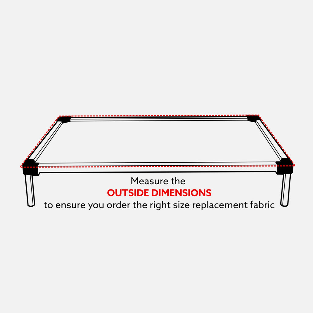Chew Proof Armored™ Replacement Ripstop Fabric - Square Frame (Updated Dimensions)